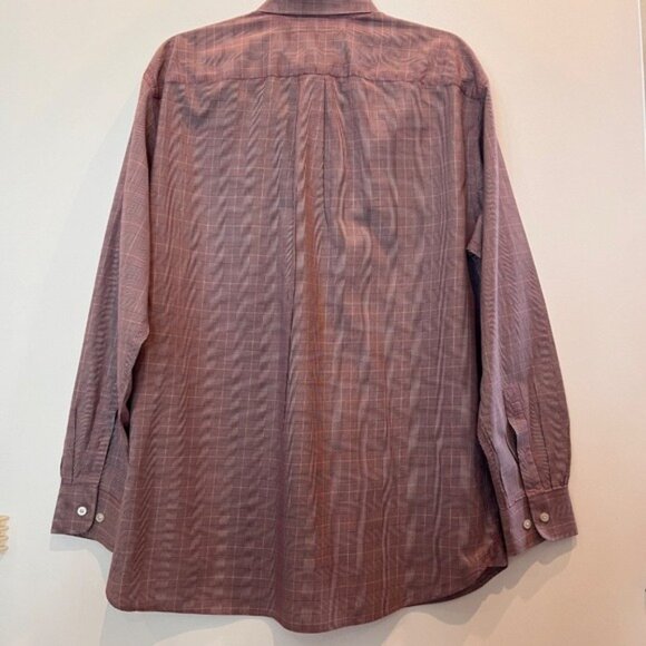 Daniel Cremieux Signature Collection Button Down Maroon Long Sleeve Shirt Casual - Picture 9 of 12